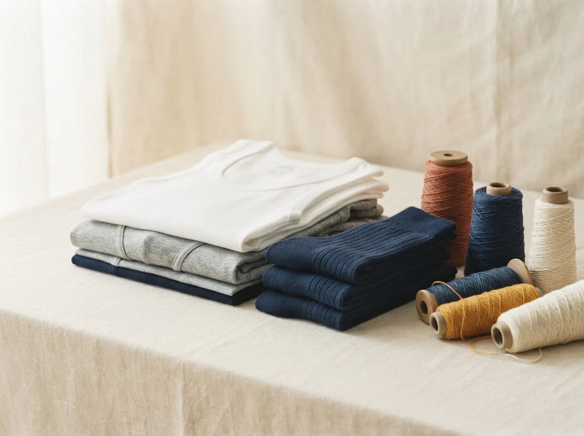 Editorial textile still life representing Cotton & hosiery in Kanpur