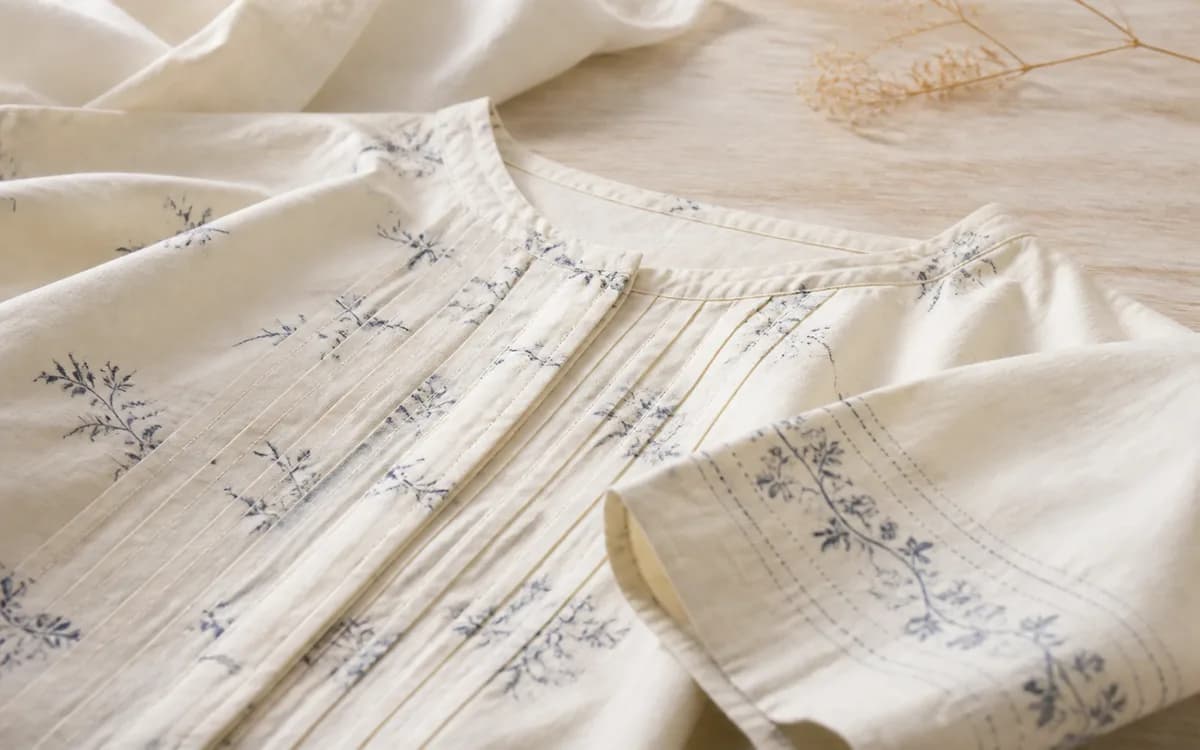 Editorial still life of cotton fabric, representing fabrics & textiles sourcing in Jaipur, Rajasthan