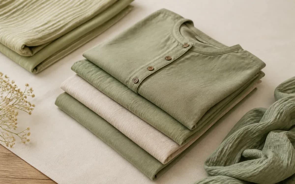 Editorial still life of cotton fabric swatches, representing fabrics & textiles sourcing in Jaipur, Rajasthan