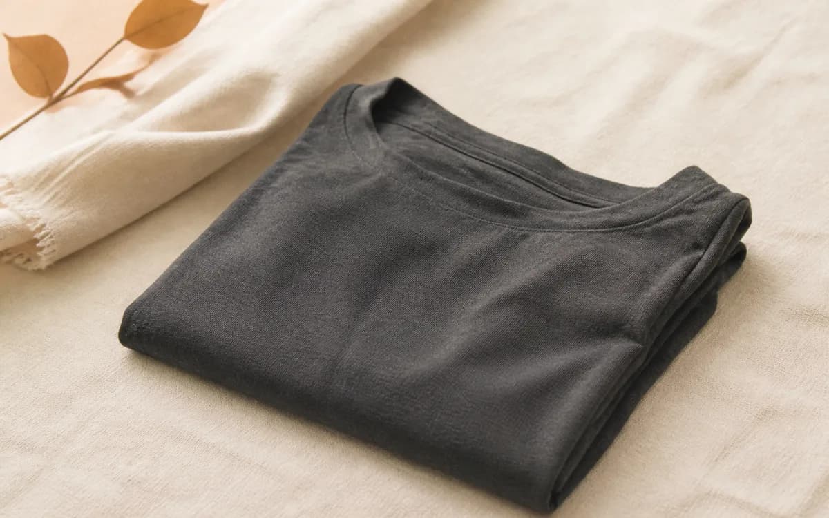 Editorial still life of cotton trousers, representing leggings & bottomwear sourcing in Tirupur, Tamil Nadu